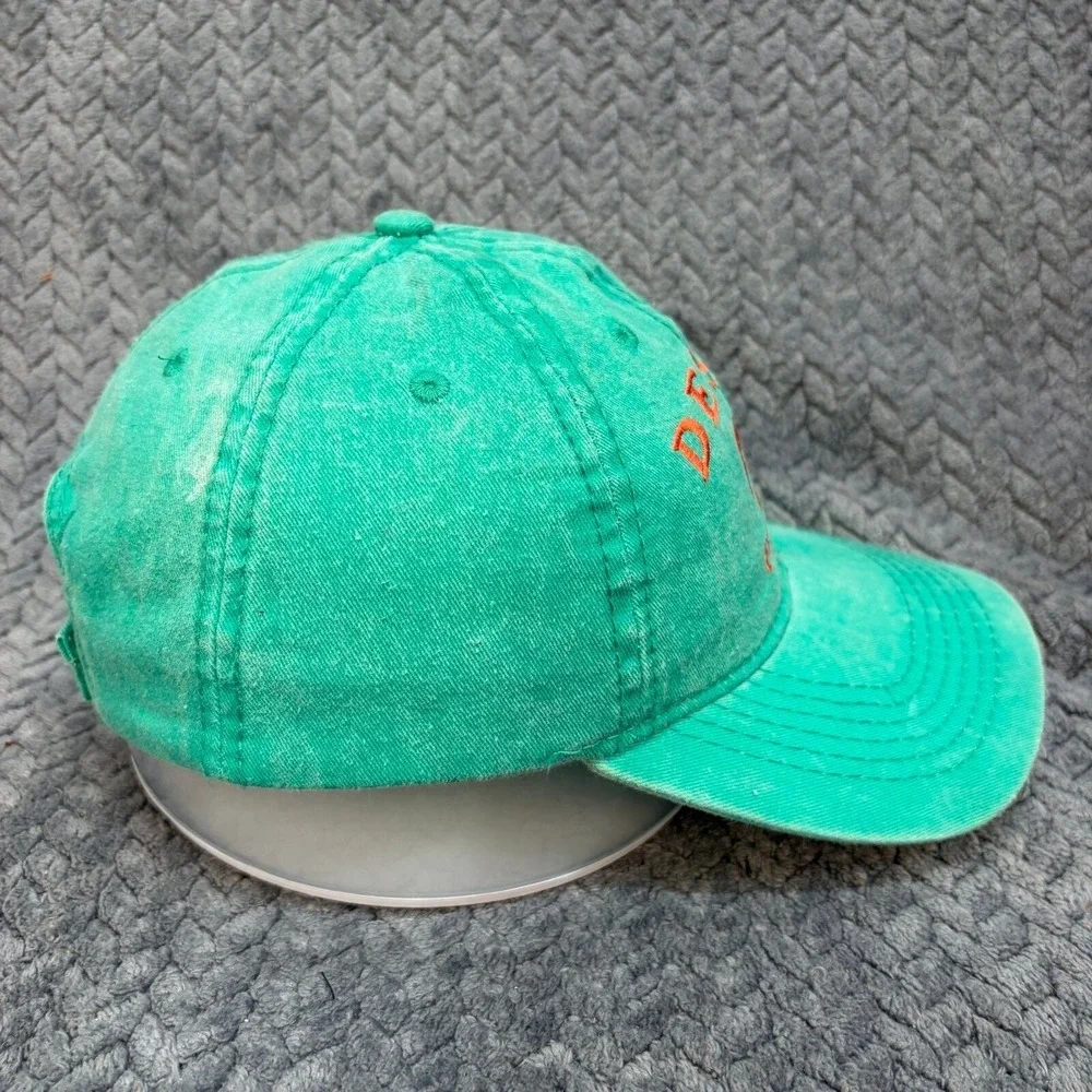 Alvins Island Destin Florida Sea Turtle Hat Green Pigment Dyed Baseball Cap
